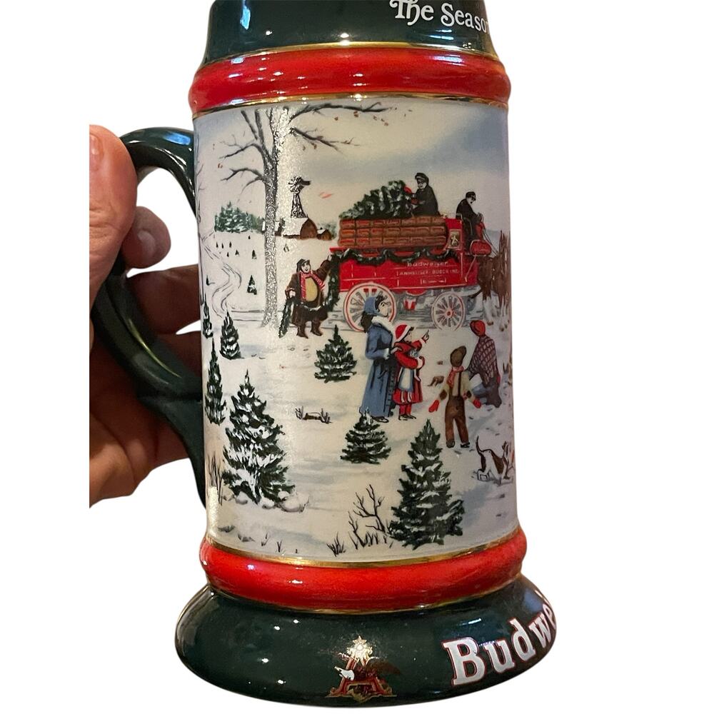1991 Budweiser "The Season's Best" Holiday Stein (CS133)